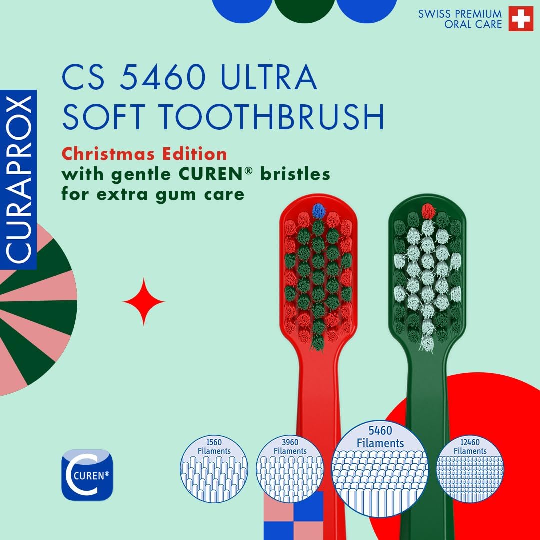 Curaprox Ultra Soft Hawaii toothbrush duo Swiss-made eco-friendly design for effective prevention-focused oral care
