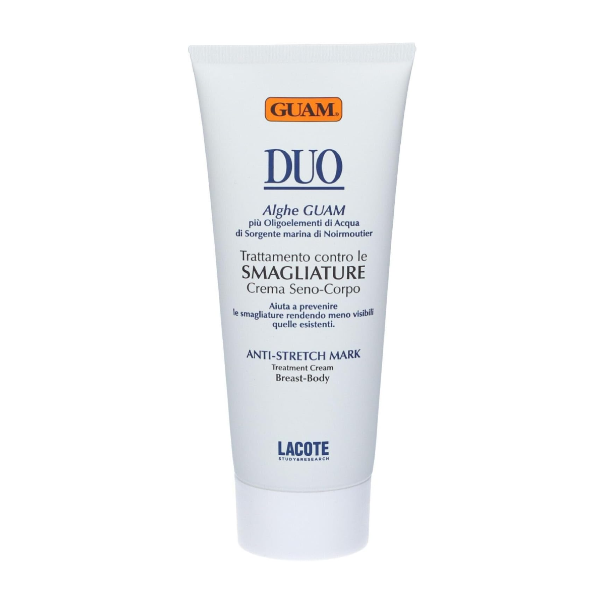 Guam Duo Stretch Marks Treatment 200ml is a cream for the breasts and body to help reduce the look of stretch marks.