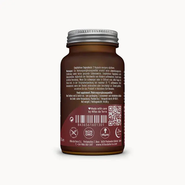 Hifas da Terra Mico-Rei organic reishi capsules for adults seeking a pure high-potency vegan mushroom supplement with centuries of traditional use for wellbeing and immunity