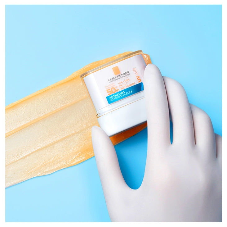 La Roche-Posay Anthelios UVair Sun Stick SPF50+ for easy on-the-go reapplication with a satin transparent finish