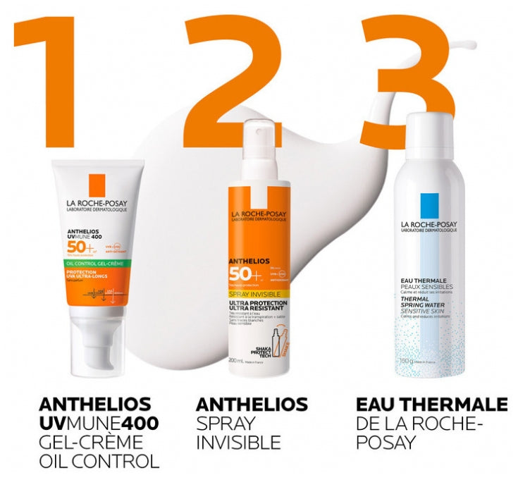 La Roche-Posay Anthelios UVmune 400 Gel-Cream with zinc PCA and broad-spectrum UV filters for a matte invisible finish