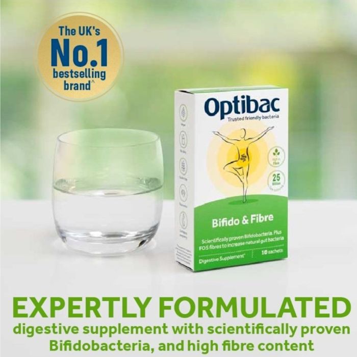 Optibac Probiotics Bifido & Fibre, 10 Sachets