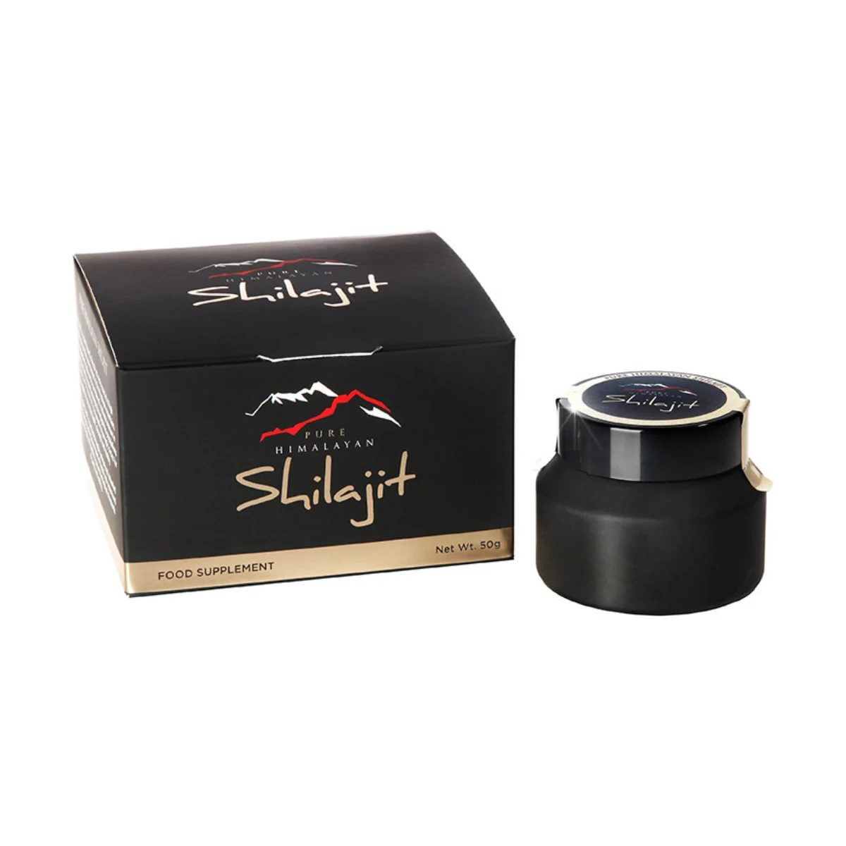 Pure Himalayan Shilajit 50g jar and box