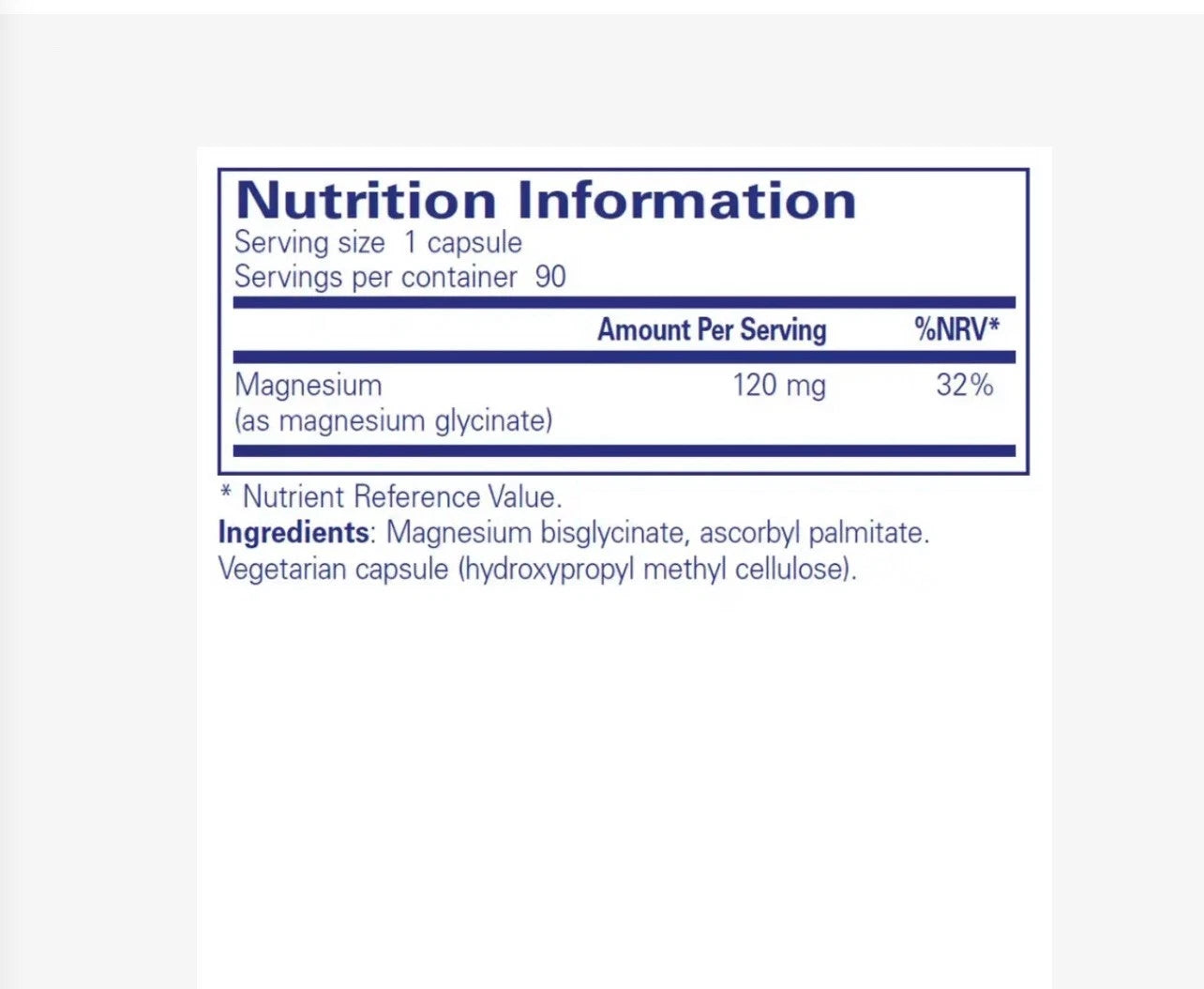 Pure Encapsulations Magnesium Glycinate, 180 Capsules