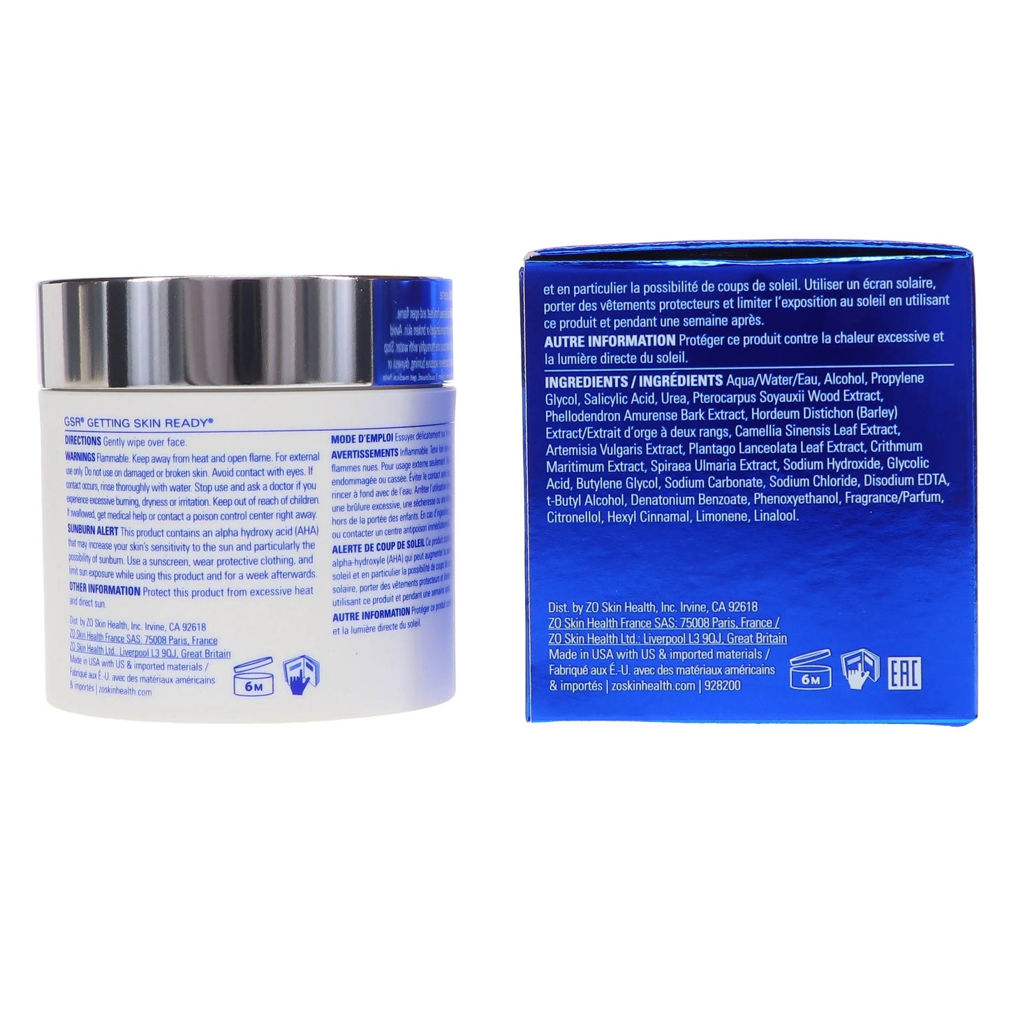 ZO Skin Health Complexion Renewal Pads for most skin types used morning and evening to remove dead skin cells and minimise surface oil