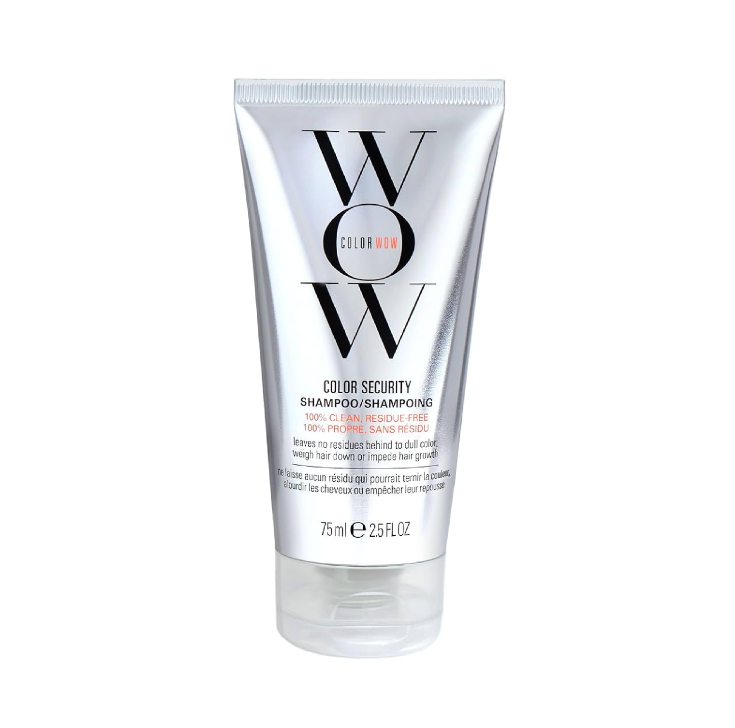 Wow Color Security shampoo tube on a white background
