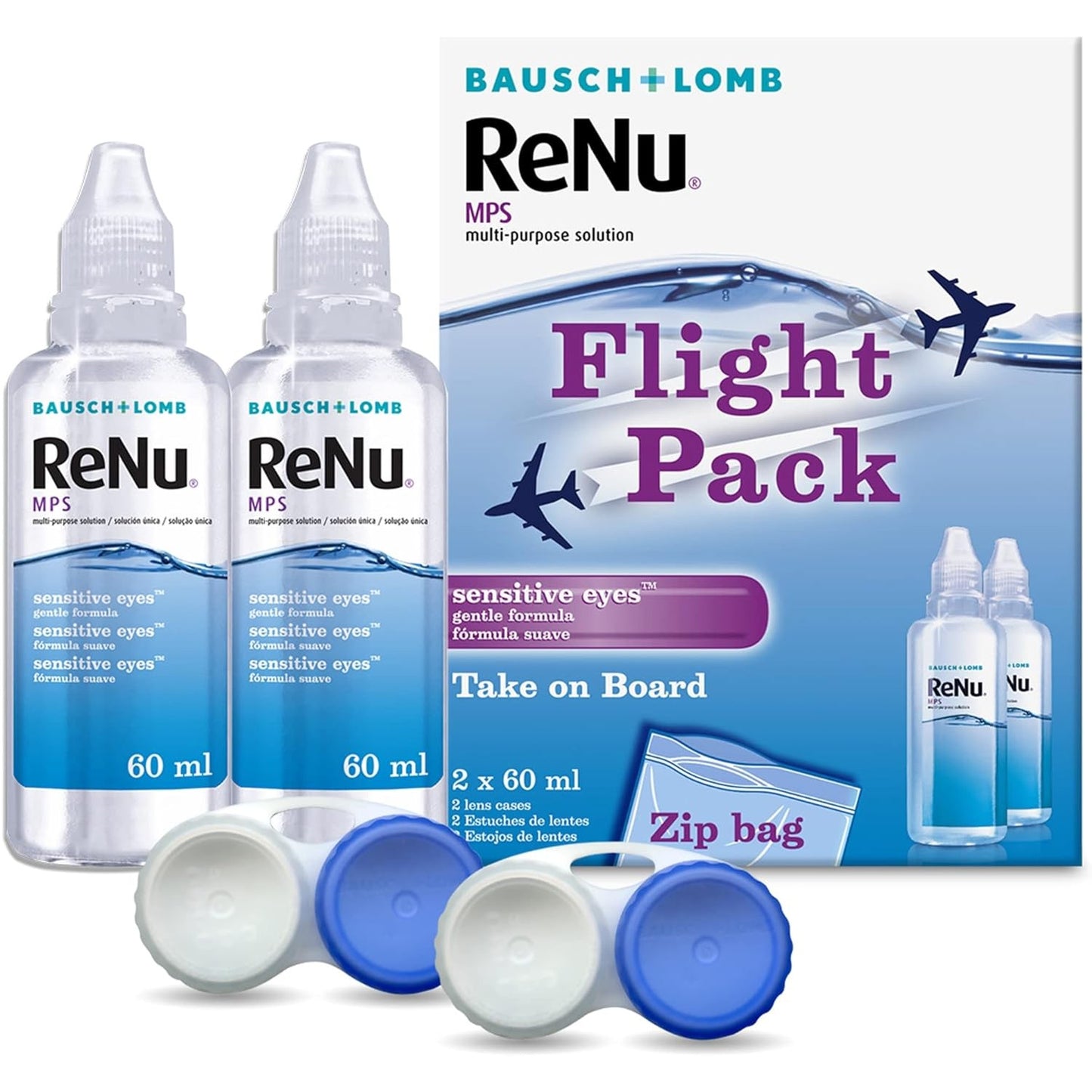 Renu Flight Pack Multi Purpose Solution 2 x 60 ml