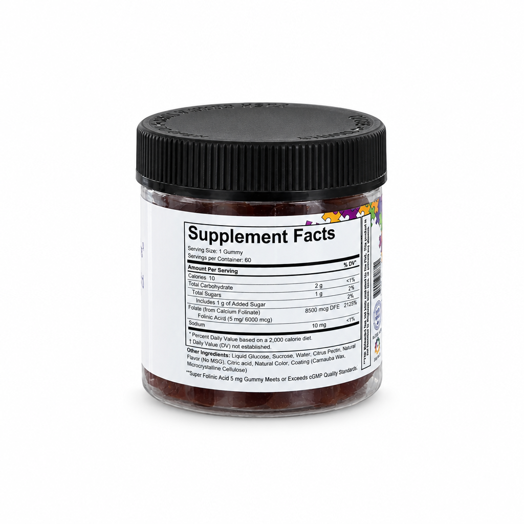 Spectrum Awakening Super Folinic Acid 5mg Gummy for those who prefer a chewable folate supplement to pills, in mango flavour.