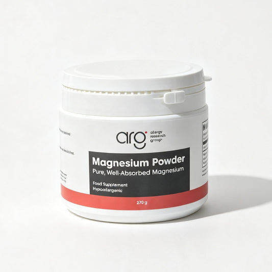 Allergy Research Magnesium Powder 270g triple magnesium formula with Bisglycinate Taurate and Malate for daily mineral support