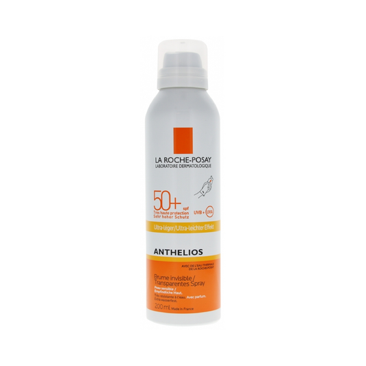 La Roche-Posay Anthelios Invisible Mist Ultra-Light SPF50+ 200ml water-resistant sun spray for sensitive skin on face and body