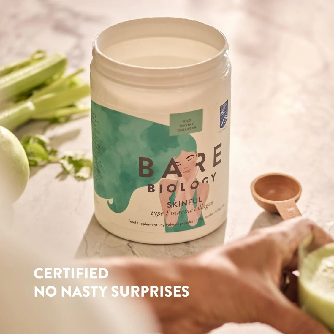 Bare Biology Skinful Pure Marine Collagen Powder 300g