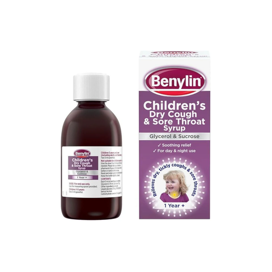 Benylin Children's Dry Cough/Sore Throat Syrup 150ml
