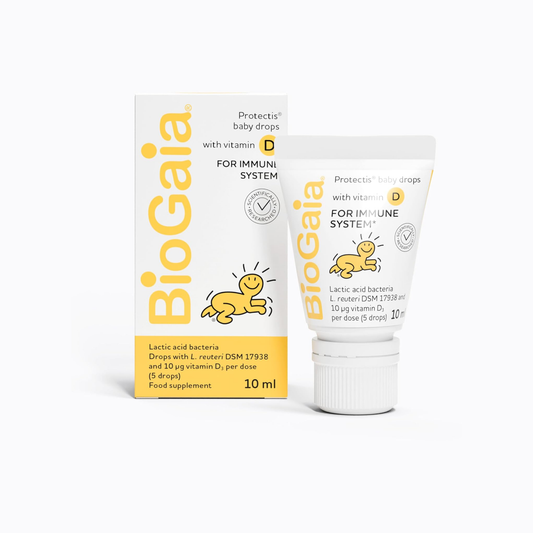 BioGaia Protectis Baby probiotic drops 10ml with vitamin D supporting newborn gut health immune system and daily development from birth