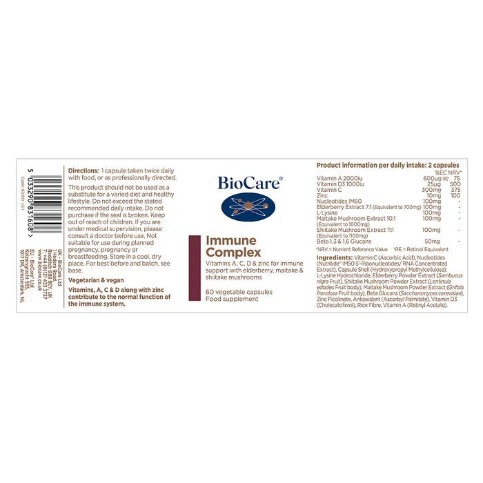 BioCare Immune Complex, 60 Capsules