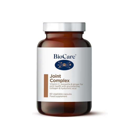 Biocare Joint Complex 60 Capsules advanced joint support supplement combining glucosamine collagen chondroitin and botanical extracts for mobility flexibility and healthy cartilage function
