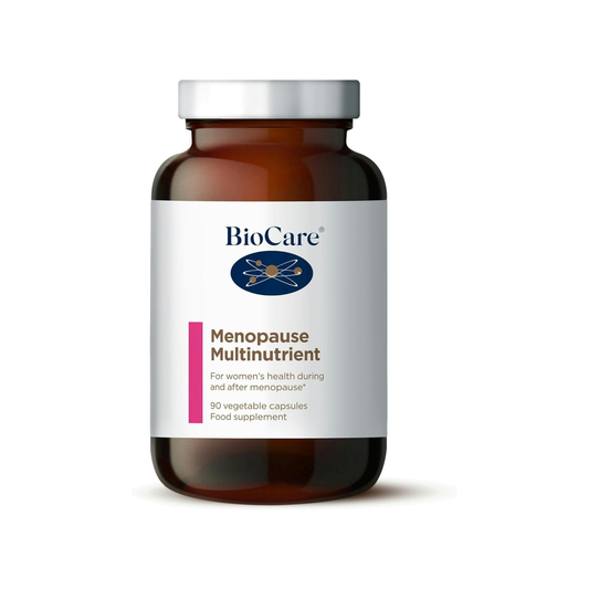 BioCare Menopause Multinutrient 90 Capsules advanced women’s health supplement supporting hormone balance, energy, bone strength and overall wellbeing during and after menopause