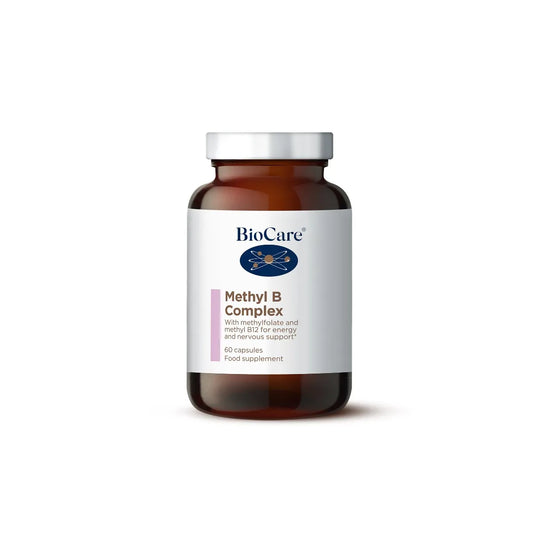Biocare Methyl B Complex 60 Capsules – active B vitamins supplement for energy support, fatigue reduction, and nervous system health vegan capsules