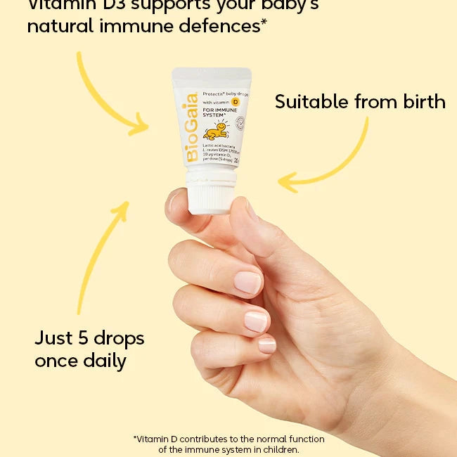BioGaia Protectis drops for newborns and infants easy daily 5 drop routine supporting digestion gut comfort and immune health from birth to 3 years