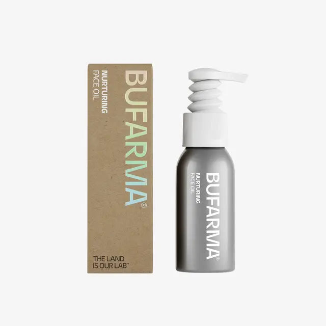 Bufarma Nurturing Face Oil 50ml natural organic face oil with buffalo milk and Sweet Almond Oil for moisture and softness on sensitive skin