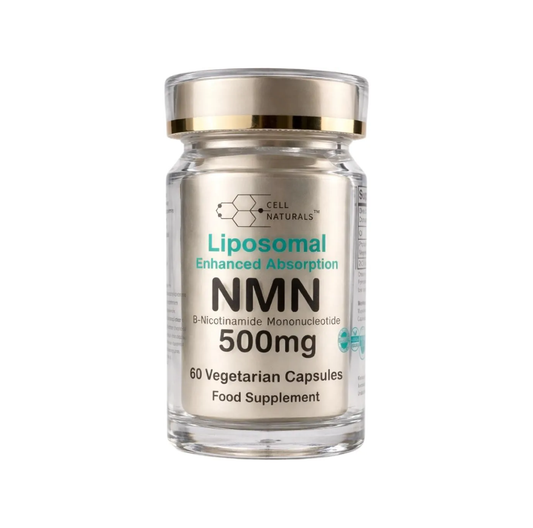 Cell Naturals Liposomal NMN 500mg 60 capsules for cellular energy and healthy ageing support