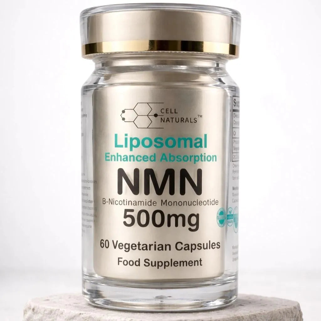 Cell Naturals NMN capsules for adults seeking to boost energy, support DNA repair and slow cellular ageing
