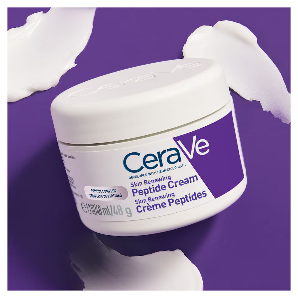 CeraVe Skin Renewing Crème with niacinamide and MVE technology for up to 48 hours of continuous hydration on all skin types