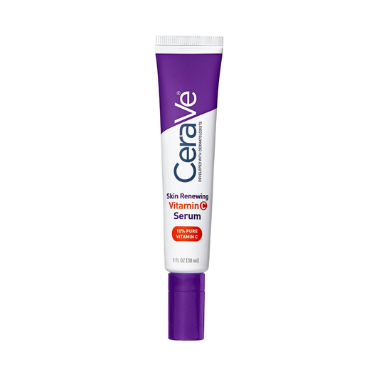 CeraVe Skin Renewing 10% Pure Vitamin C Serum 30ml with L-ascorbic acid and ceramides to brighten and smooth all skin types