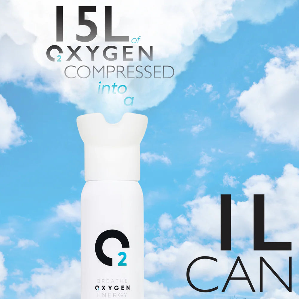ClearO2 Oxygen Can with Inhaler Cap 15 Litres