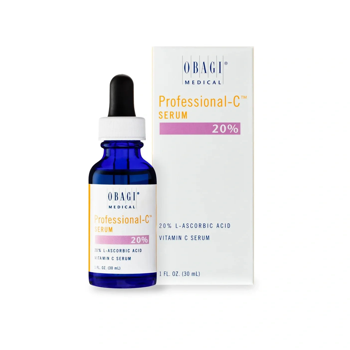 Obagi Professional-C Serum 20% 30ml with L-Ascorbic Acid to help minimise fine lines and brighten uneven skin tone