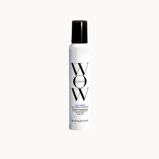 Color Wow Color Control Purple Toning Styling Foam 200ml for blonde and silver hair to neutralise brassiness