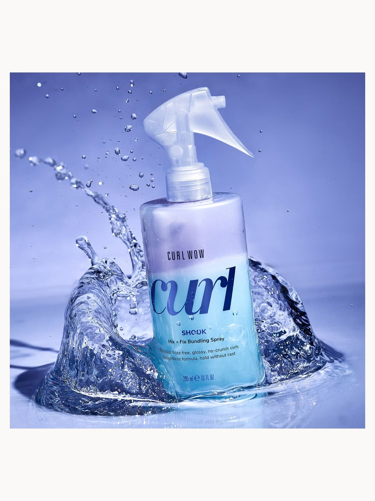 Color Wow Curl Wow Shook 295ml nourishing curl bundling spray with structural polymers for flexible defined curls without crunch
