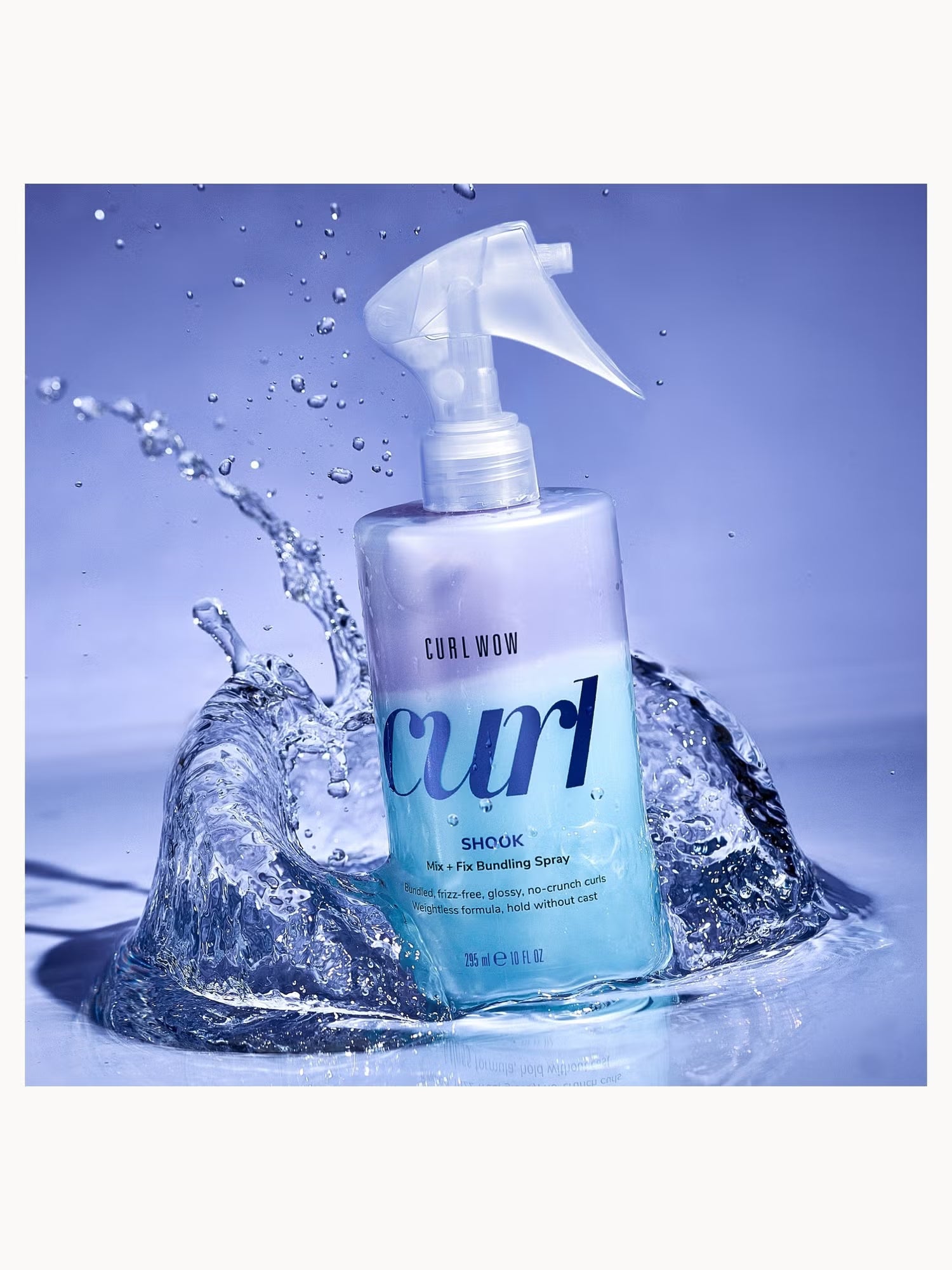 Color Wow Curl Wow Shook 295ml nourishing curl bundling spray with structural polymers for flexible defined curls without crunch