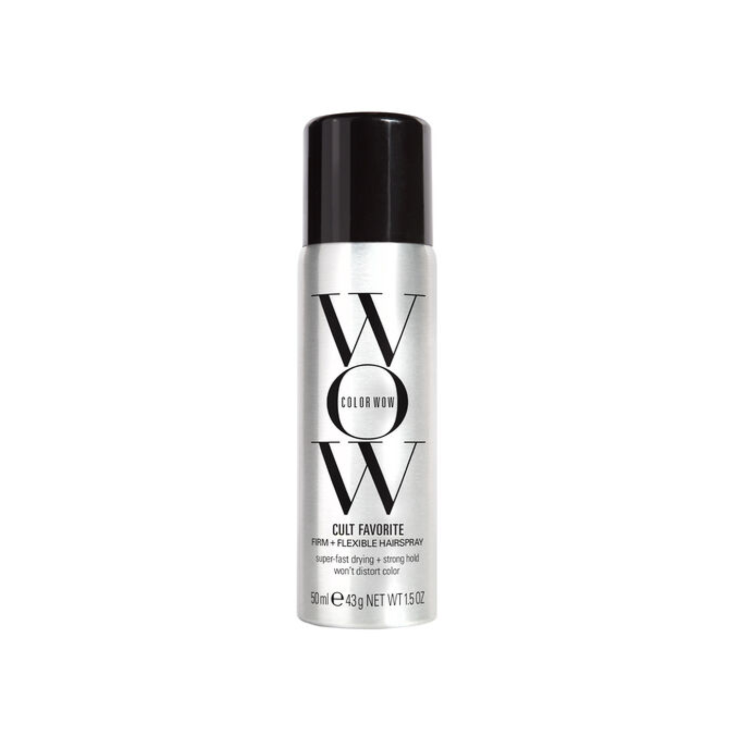Color Wow Cult Favorite Firm and Flexible Hairspray 50ml for strong natural hold without crunch or stiffness