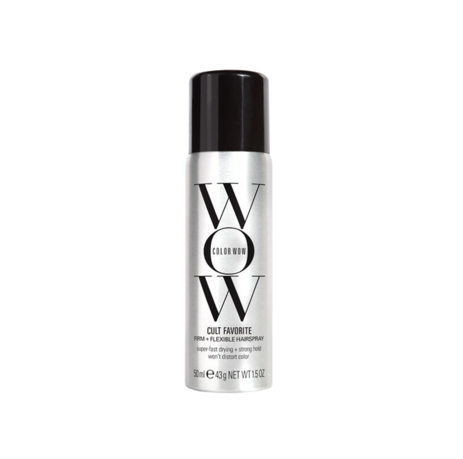 Color Wow Cult Favorite Firm and Flexible Hairspray 50ml for strong natural hold without crunch or stiffness