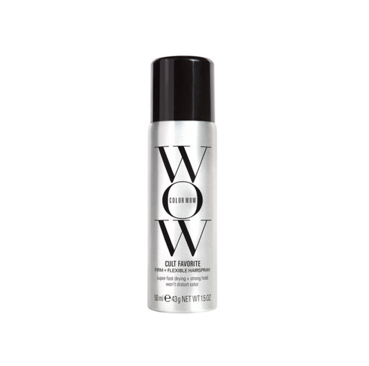 Color Wow Cult Favorite Firm and Flexible Hairspray 50ml for strong natural hold without crunch or stiffness