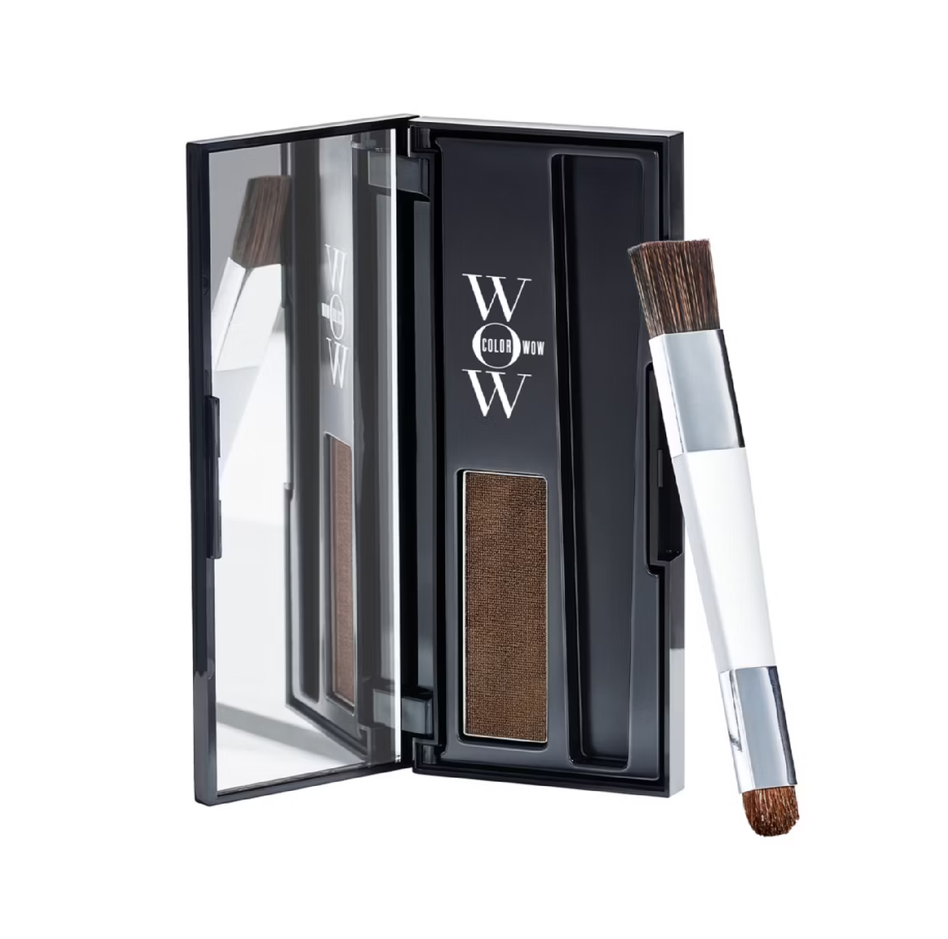 Color Wow Root Cover Up in Medium Brown 2.1g mineral powder to instantly conceal grey roots and regrowth