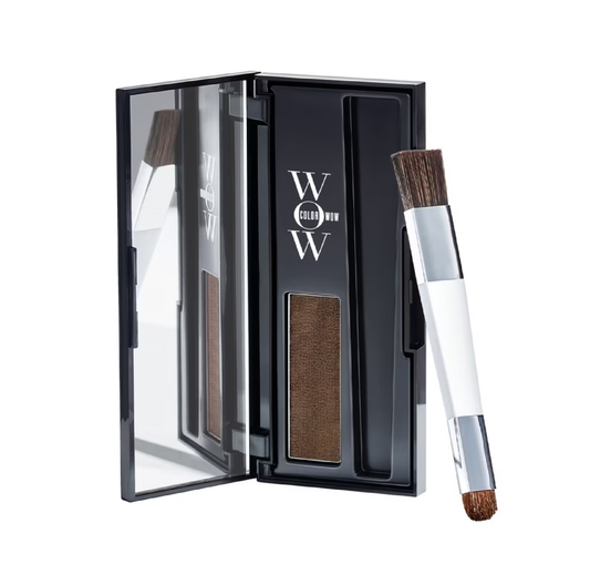 Color Wow Root Cover Up in Medium Brown 2.1g mineral powder to instantly conceal grey roots and regrowth