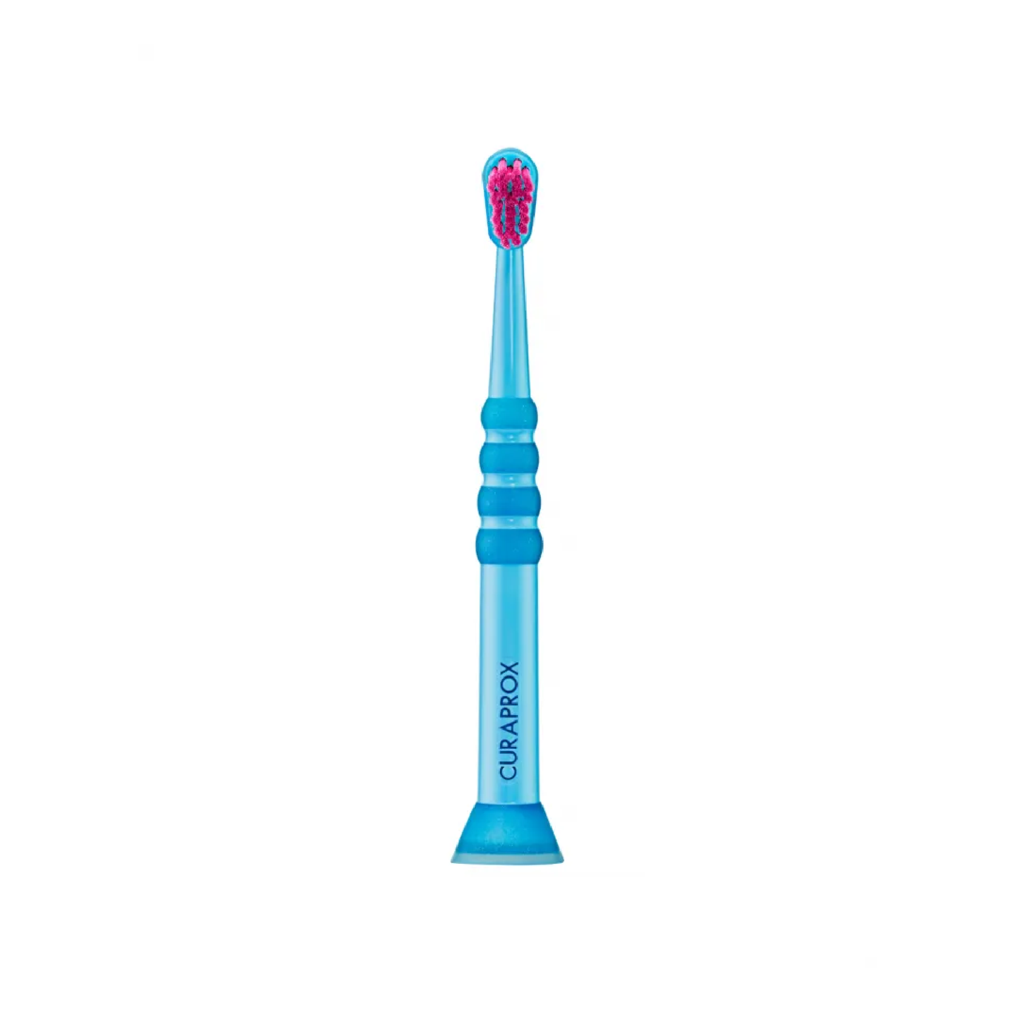 Curaprox Baby toothbrush for ages 0 to 4 with 4260 ultra-fine Curen filaments and rubberised head for gentle milk teeth cleaning