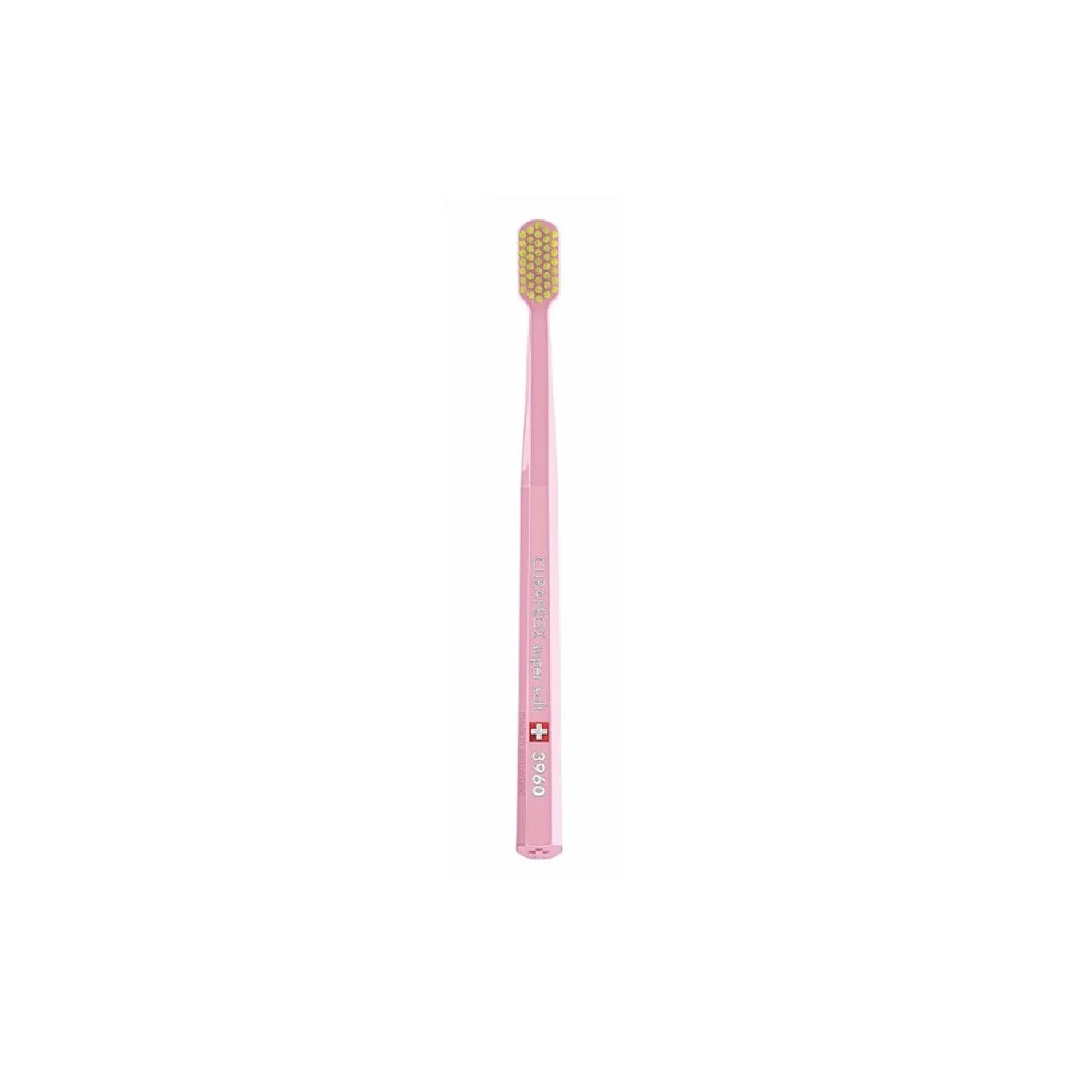 Curaprox CS 3960 Super Soft toothbrush pink with 3960 Curen filaments for superior plaque removal and gentle gum protection
