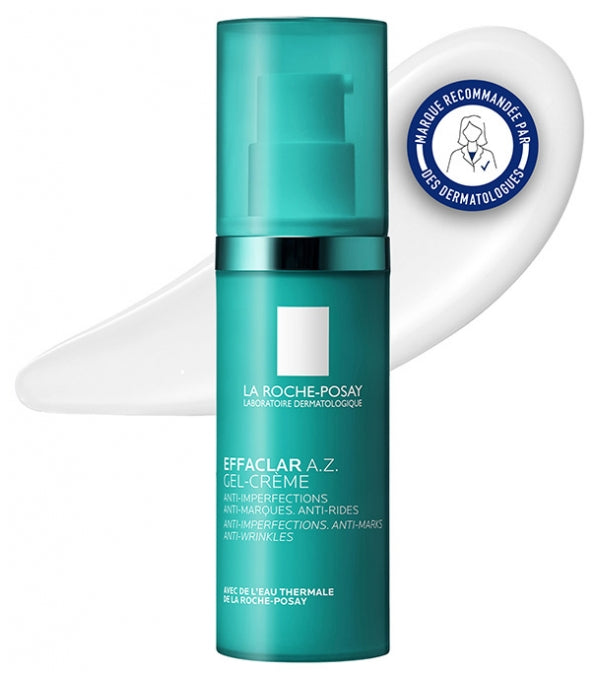 La Roche-Posay Effaclar A.Z. gel-cream for oily and blemish-prone skin seeking a daily moisturiser that visibly improves skin tone and texture