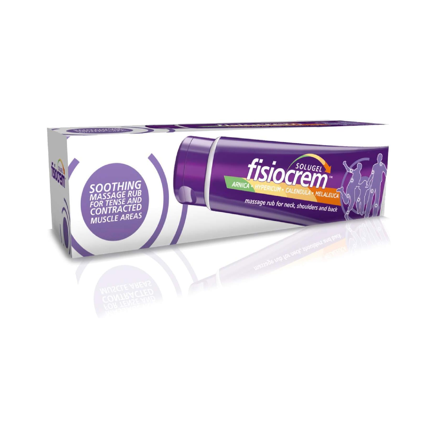 Fisiocrem Solugel Massage Rub 250ml with Arnica and natural plant extracts for tense and contracted muscles