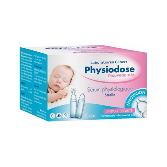 Gilbert Physiodose Saline Solution 30 x 5ml sterile 0.9% NaCl single-dose containers for babies and adults