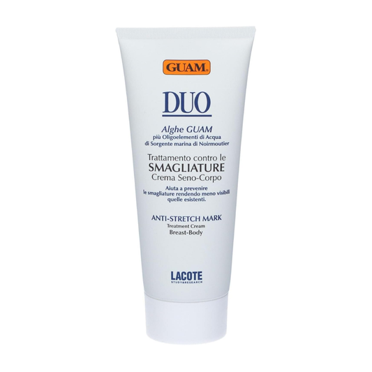 Guam Duo Stretch Marks Treatment 200ml is a cream for the breasts and body to help reduce the look of stretch marks.