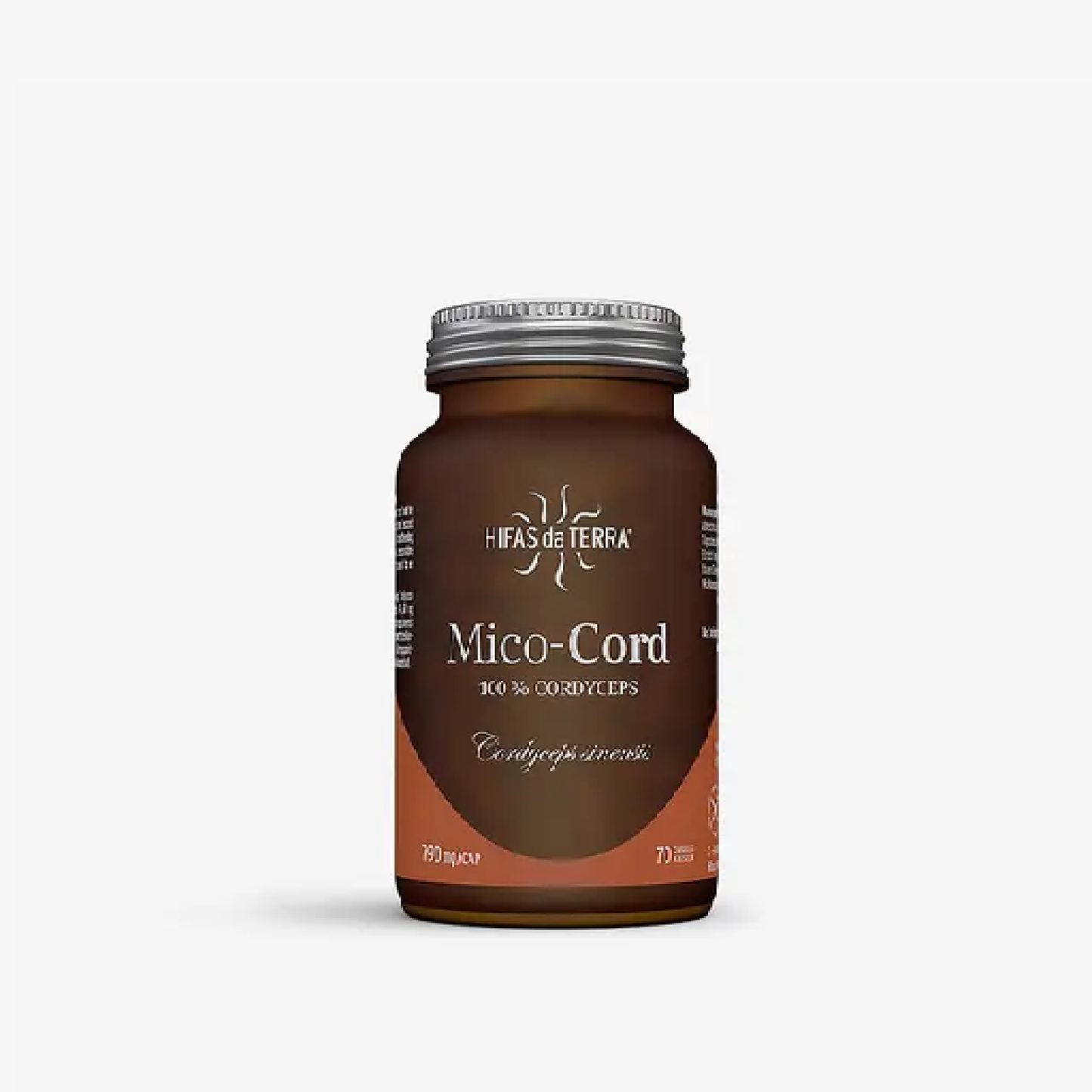 Hifas da Terra Mico-Cord 70 capsules with 426mg organic cordyceps extract and 108mg cordyceps powder per capsule for concentrated daily vitality support