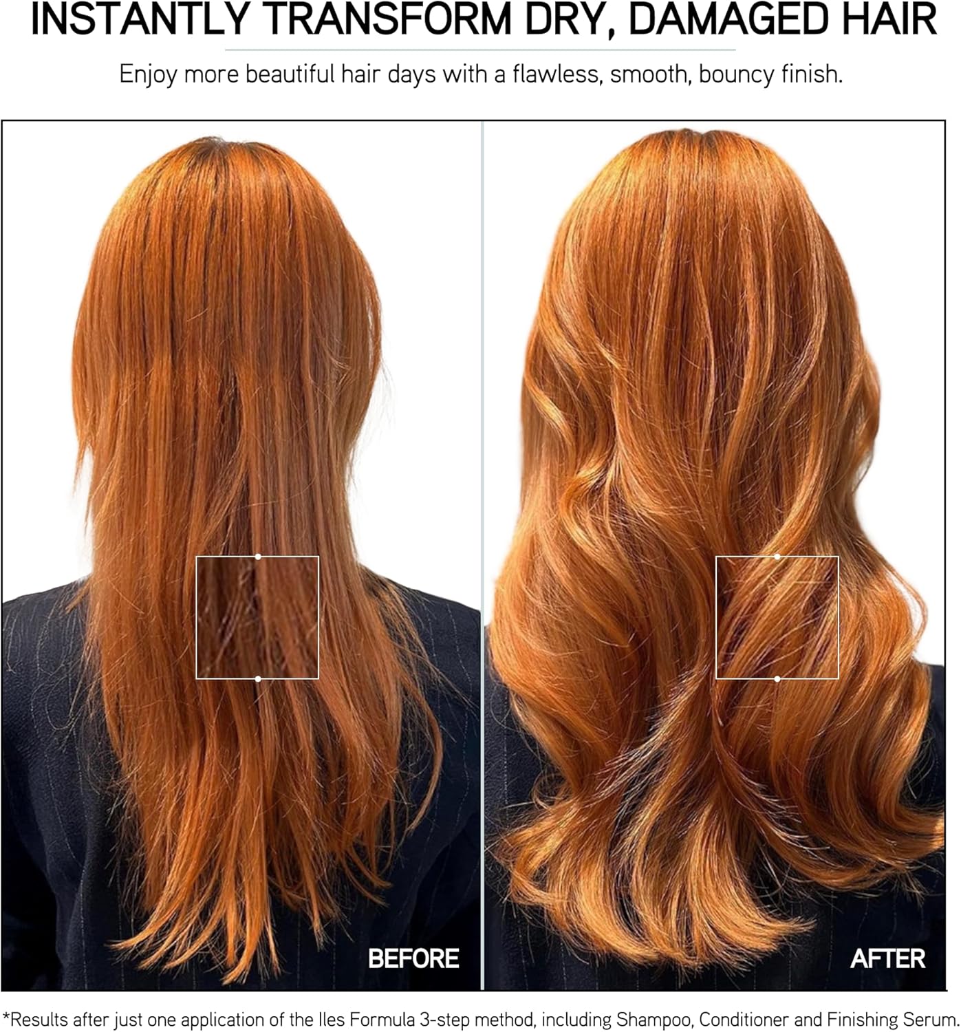 Iles Formula Finishing Serum Haute Performance for dry or brittle hair — transforms to sumptuous silk when blow-dried in