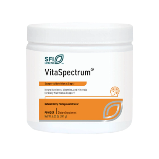 SFI Health VitaSpectrum Powder Berry Pomegranate 165g 20-nutrient multivitamin no iron or copper 30 servings