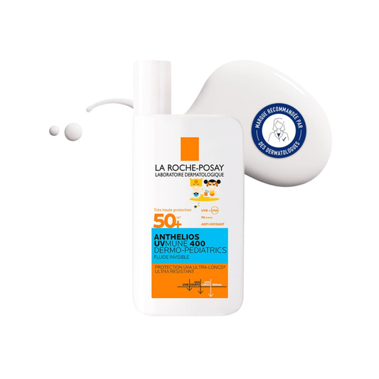 La Roche-Posay Anthelios UVMune Dermo-Pediatrics Fluid SPF50+ 50ml invisible water-resistant sun protection for children's sensitive skin