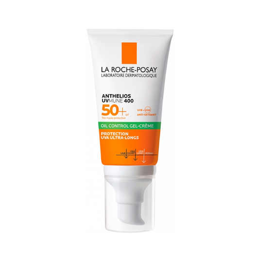 La Roche-Posay Anthelios UVmune 400 Gel-Cream Oil Control SPF50+ 50ml fragrance-free sun protection for oily sensitive skin