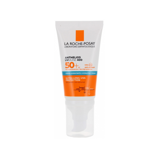 La Roche-Posay Anthelios UVmune 400 Moisturising Cream SPF50+ 50ml fragrance-free water-resistant sun protection for sensitive skin