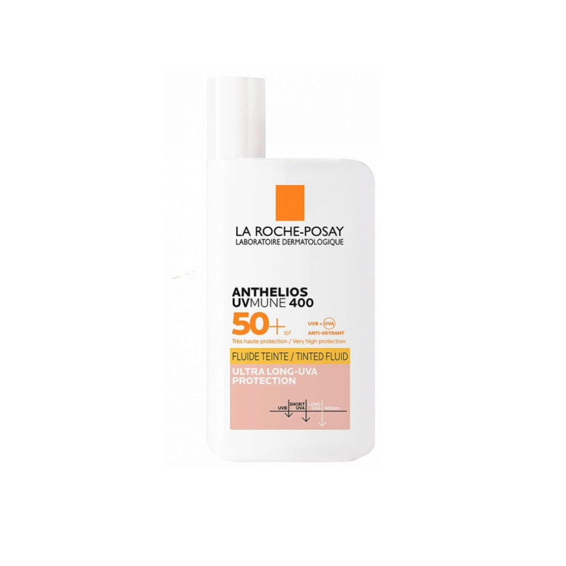 La Roche-Posay Anthelios UVmune 400 Invisible Fluid SPF50+ 50ml fragrance-free sun protection for sensitive skin with invisible finish